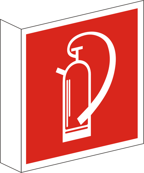 Fahnenschild Feuerlöscher