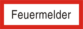 Brandschutzschild "Feuermelder"