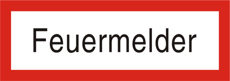 Brandschutzschild "Feuermelder"
