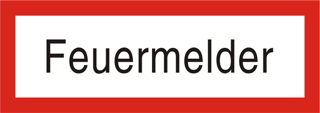 Brandschutzschild "Feuermelder"