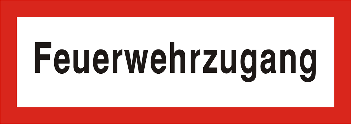 Brandschutzschild "Feuerwehrzugang"