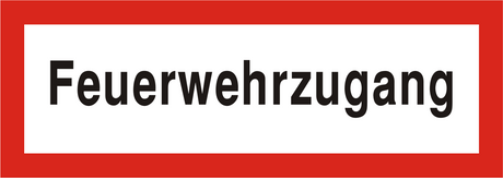 Brandschutzschild "Feuerwehrzugang"
