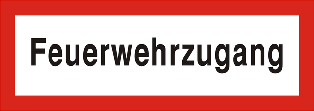 Brandschutzschild "Feuerwehrzugang"
