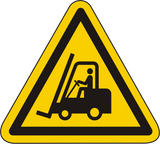 Warnschild Warnung vor Flurförderfahrzeugen – ISO 7010