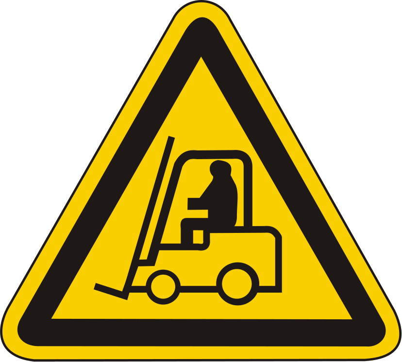 Warnschild Warnung vor Flurförderfahrzeugen