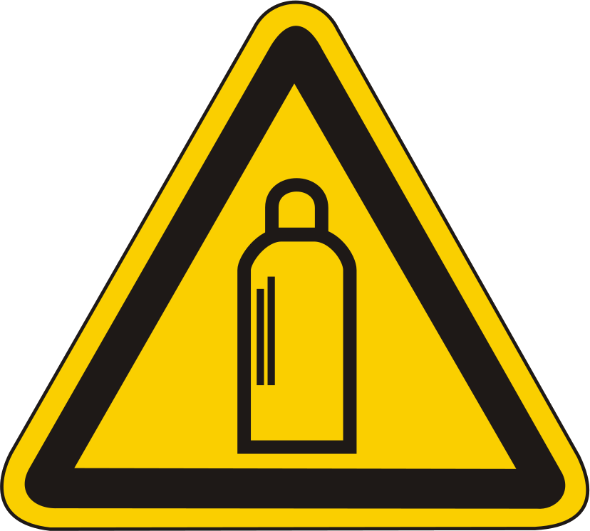 Warnschild Warnung vor Gasflaschen