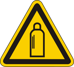 Warnschild Warnung vor Gasflaschen