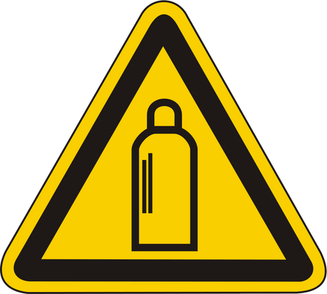 Warnschild Warnung vor Gasflaschen