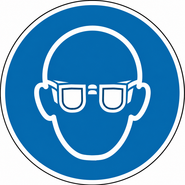 Gebotsschild Augenschutz benutzen – ISO 7010
