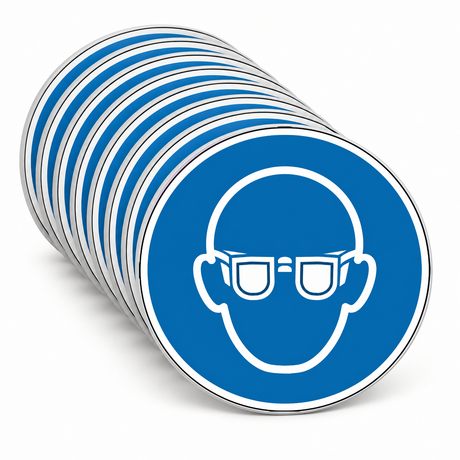 Gebotsschild Augenschutz benutzen – ISO 7010 – Mehrfachpack