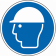 Gebotsschild Kopfschutz benutzen – ISO 7010