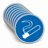 Gebotsschild Rauchen gestattet – Mehrfachpack
