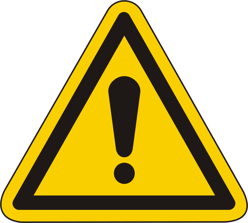 Warnschild Warnung vor einer Gefahrenstelle / Allgemeines Warnzeichen – ISO 7010