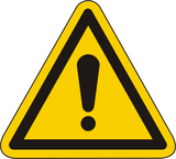 Warnschild Warnung vor einer Gefahrenstelle / Allgemeines Warnzeichen – ISO 7010
