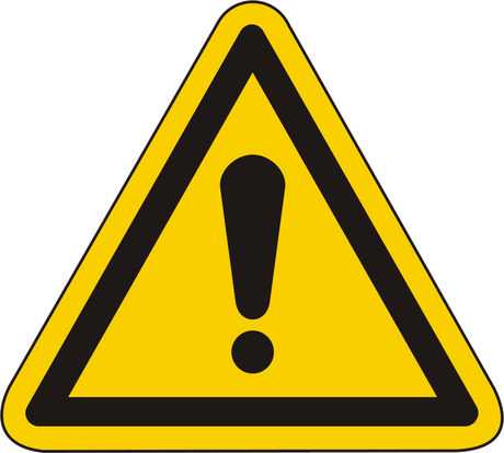 Warnschild Warnung vor einer Gefahrenstelle / Allgemeines Warnzeichen – ISO 7010
