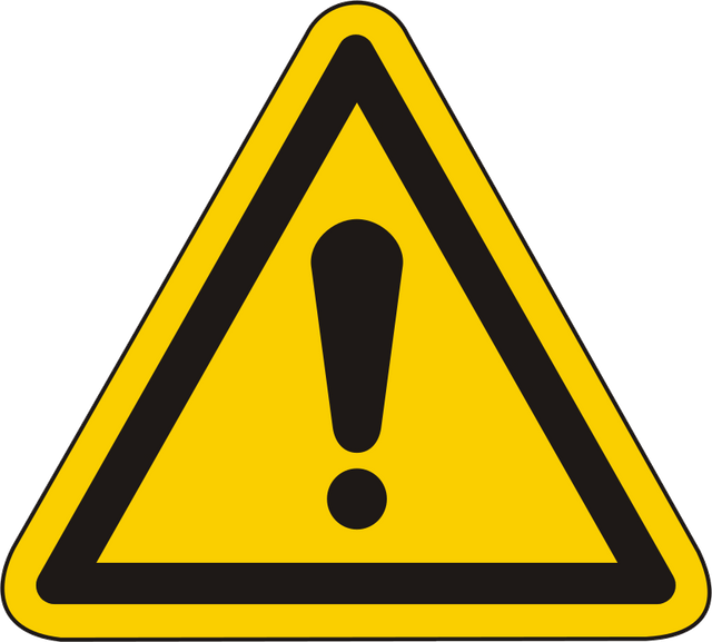 Warnschild Warnung vor einer Gefahrenstelle / Allgemeines Warnzeichen – ISO 7010
