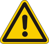 Warnschild Warnung vor einer Gefahrenstelle / Allgemeines Warnzeichen