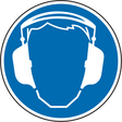 Gebotszeichen Symbol BGV A8/ M 03 Gehörschutz benutzen