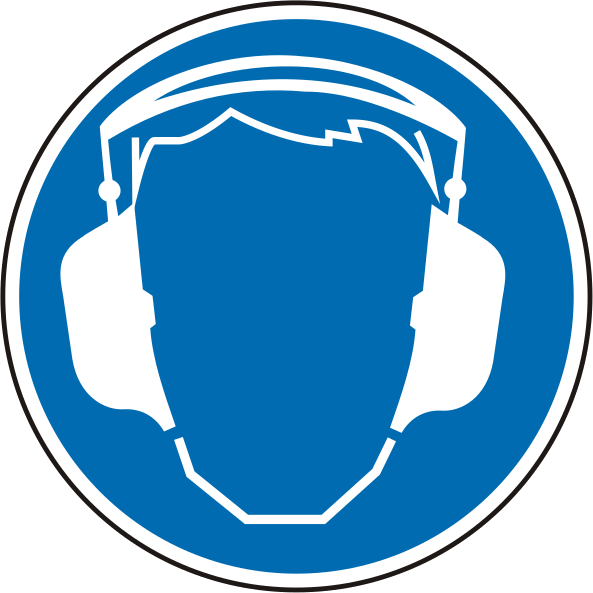 Gebotszeichen Symbol BGV A8/ M 03 Gehörschutz benutzen
