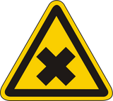 Warnschild Warnung vor gesundheitschädlichen oder reizenden Stoffen