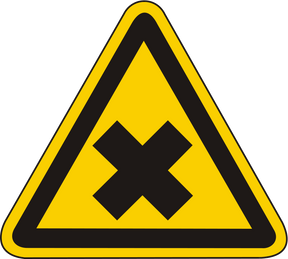 Warnschild Warnung vor gesundheitschädlichen oder reizenden Stoffen