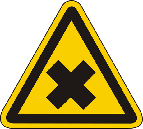 Warnschild Warnung vor gesundheitschädlichen oder reizenden Stoffen