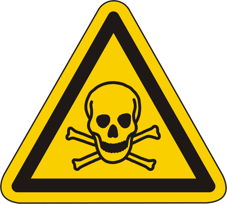 Warnschild Warnung vor giftigen Stoffen – ISO 7010