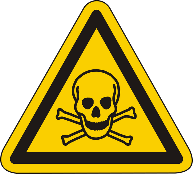 Warnschild Warnung vor giftigen Stoffen – ISO 7010