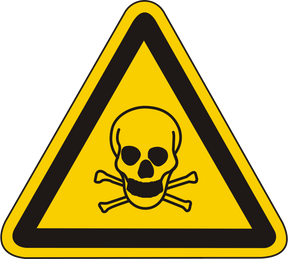 Warnschild Warnung vor giftigen Stoffen
