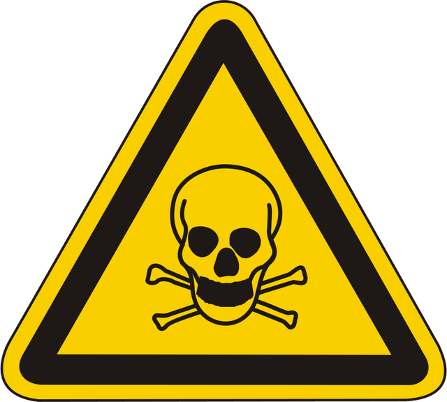 Warnschild Warnung vor giftigen Stoffen