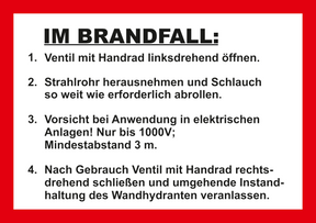 Handhabungsfolie Wandhydrant – Für formfesten Schlauch