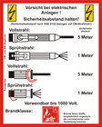 Handhabungsfolie Wandhydrant – VDE 0132