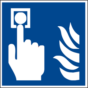 Brandschutzschild Hausmelder nach ISO 7010