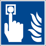 Brandschutzschild Hausmelder nach ISO 7010