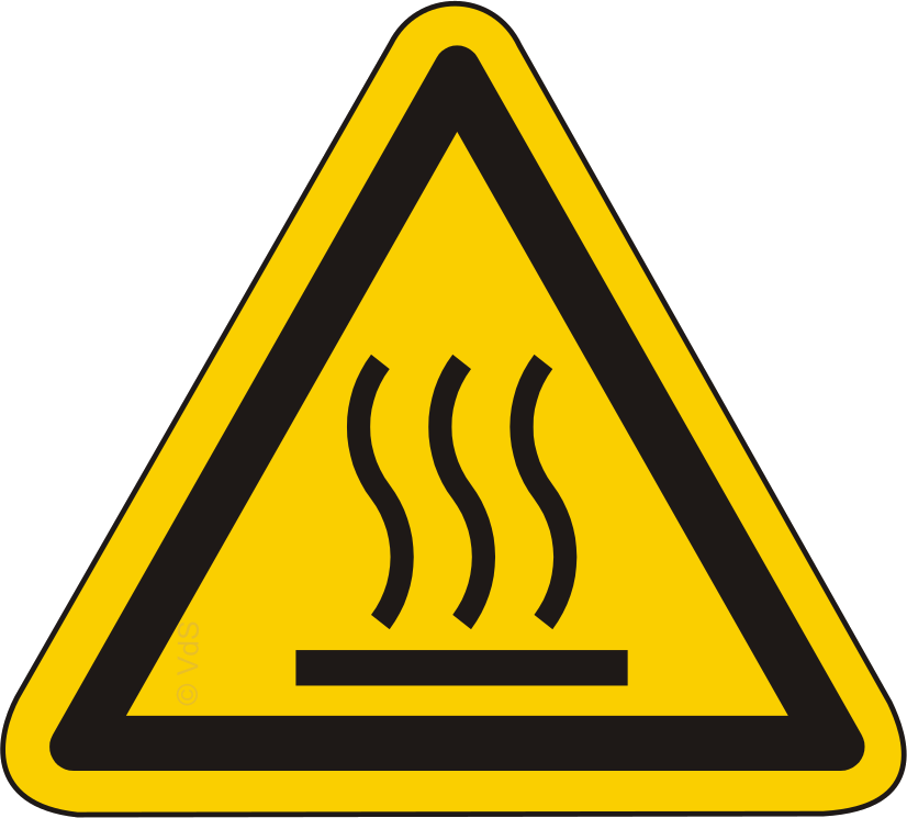 Warnschild Warnung vor heißer Oberfläche – ISO 7010