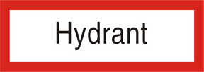 Brandschutzschild "Hydrant"