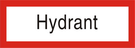Brandschutzschild "Hydrant"