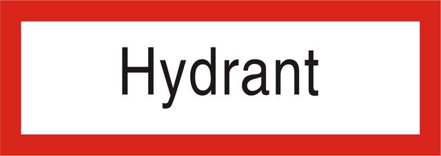 Brandschutzschild "Hydrant"