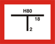 Brandschutzschild Hydrantenkennzeichnung,