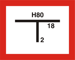 Brandschutzschild Hydrantenkennzeichnung,