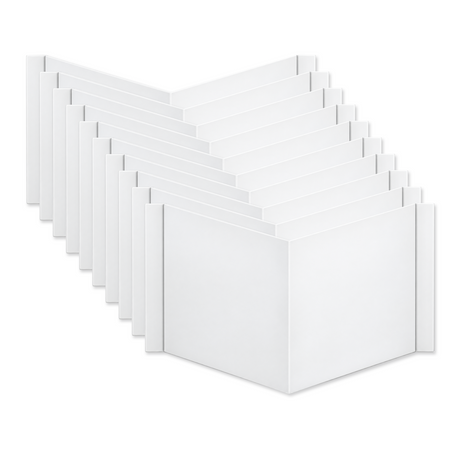 Nasenschild neutral – 100x100x25mm, 150 x 150 mm, 200 x 200 mm, 300 x 300 mm – Mehrfachpack