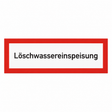 Brandschutzschild Löschwassereinspeisung – Kunststoff 1 mm