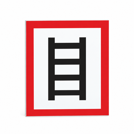 Brandschutzschild Stelle zum Anleitern – Kunststoff 1 mm