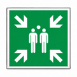Rettungsschild Sammelstelle E 007 – ISO 7010 – Aluminium