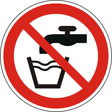 Verbotsschild kein Trinkwasser – ISO 7010