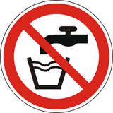 Verbotsschild kein Trinkwasser – ISO 7010