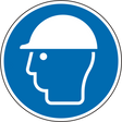 Gebotsschild Kopfschutz benutzen – ISO 7010