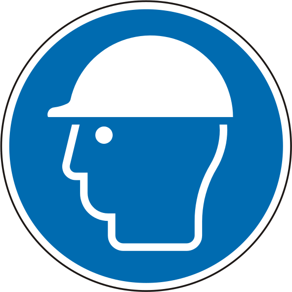 Gebotsschild Kopfschutz benutzen – ISO 7010