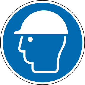 Gebotsschild Kopfschutz benutzen – ISO 7010