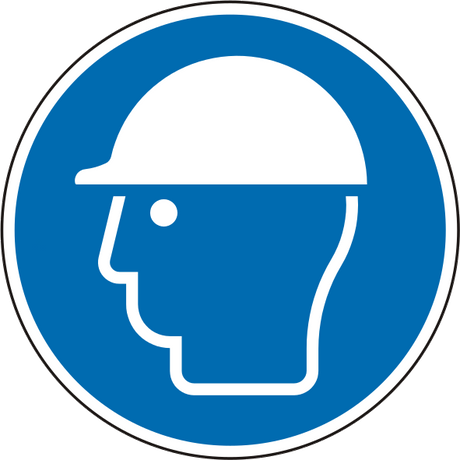 Gebotsschild Kopfschutz benutzen – ISO 7010